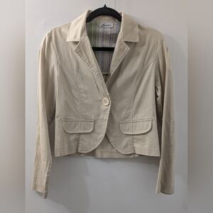 Cream Blazer Jacket